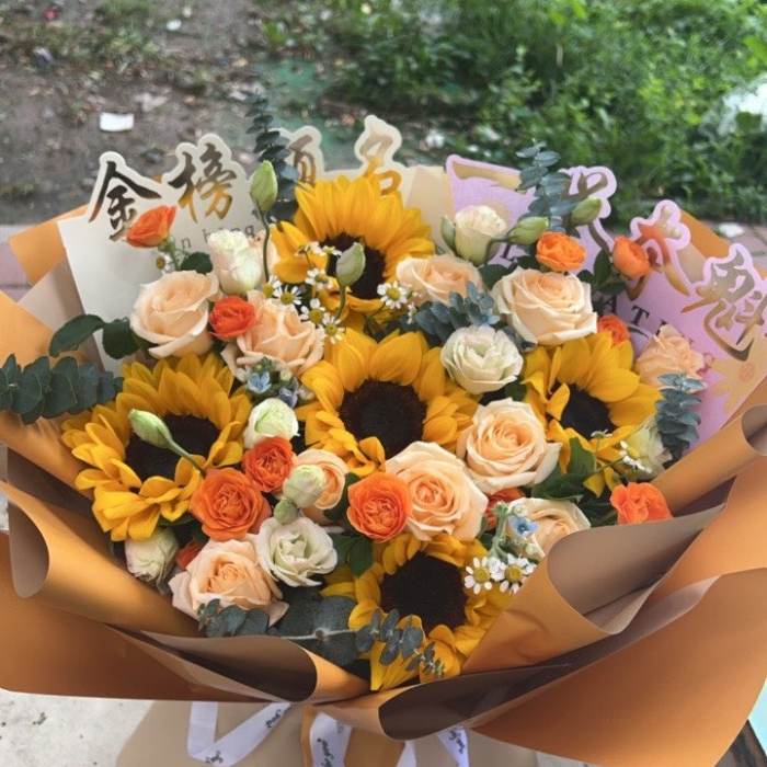 大连庄河市送高考生什么花